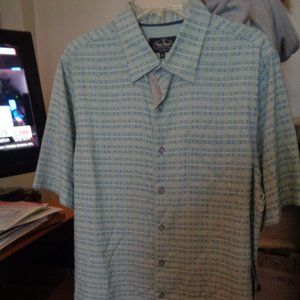 NWT! NAT NAST Retro Brilliant Blue! 100% Silk M